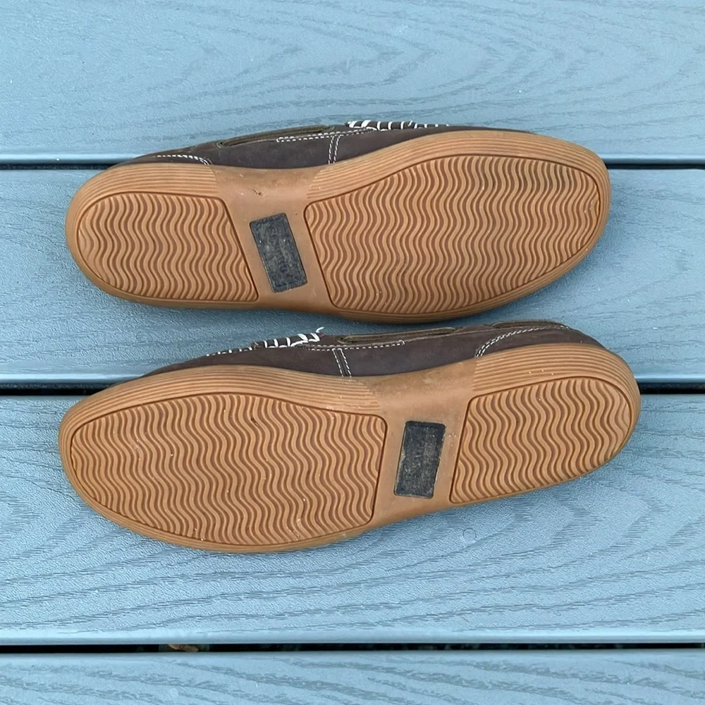 Sebago Men’s Nantucket Classic Boat Shoes/Loafers Dark Brown Size 10